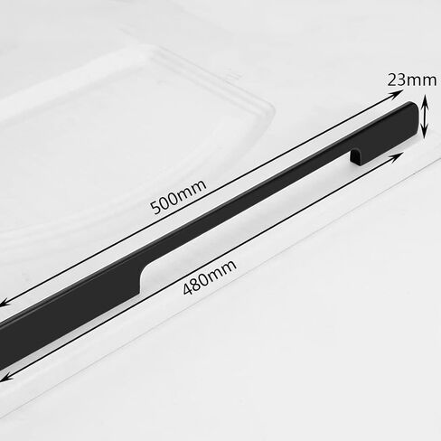 Wardrobe Door Handles,2 Pack Aluminum Alloy Bathroom Knobber Chest of Drawers knobble Wardrobe Knobs Drawer Handles Door Levers for Bedroom Cupboard Pulls Kitchen Hardware,Black(Hole distance 128mm) in Saudi Arabia
