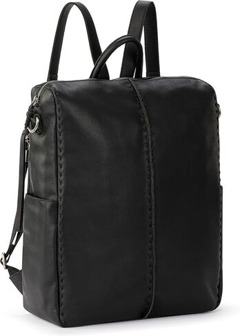 The Sak Los Feliz Backpack in Leather, Detachable Shoulder Strap, Dusty Blue in Saudi Arabia