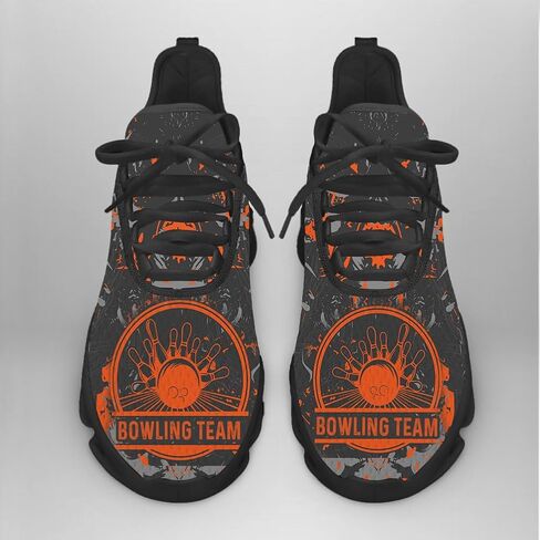 3D Printed Sports Shoes with Bowling-Themed Pattern, Eagle Flag Custom Shoes for Bowler and Bowling Team in Saudi Arabia