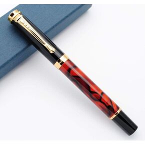 JINHAO 500 Fountain Pen F Nib (Blue Marbled)