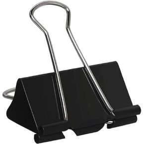 Extra Large Binder Clips 2 inch Jumbo Binder Clips 24 Pack Big Metal Paper Clamps Black
