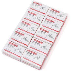 Jumbo Paper Clips, 1000 Jumbo Paper Clips (10 Boxes of 100 Each), for Office School, 2IN Silver Clip Standard Size