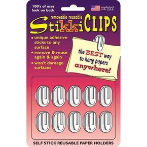 Stikki Clips أبيض 20 لكل عبوة [مجموعة من 2]