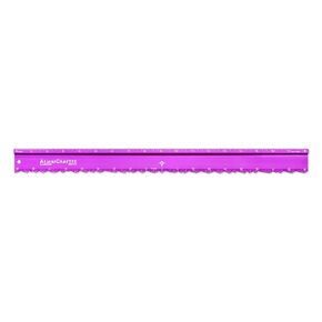 Alumicolor AlumiCrafter Straight Edge Metal Ruler with Unique Deckle Edge, Silver, 12 Inch