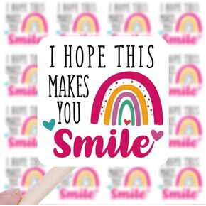 240 PC Cute I Hope This Makes You Smile Business Stickers,Funny Small Business Envelopes Stickers for Business Packages/Handmade Goods/Bags , Theme Small Shop Business Stickers for Envelopes Seals