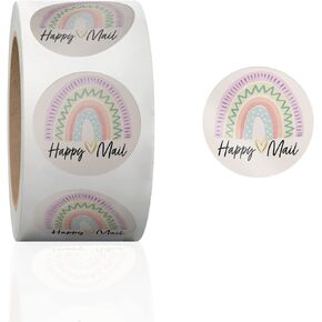 1.5" Valentine's Stickers Roll - Packing Stickers - Thank You Labels for Favors - Small Business Thank You Stickers | 500 Pcs