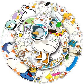 ملصقات بطة 50 قطعة لطيف بطة الفينيل ملصقات الكمبيوتر المحمول زجاجة ماء لوح التزلج الغيتار سجل القصاصات الهاتف الخليوي مقاوم للماء ملصقات جمالية متينة للأطفال المراهقين البالغين الهدايا in Kuwait