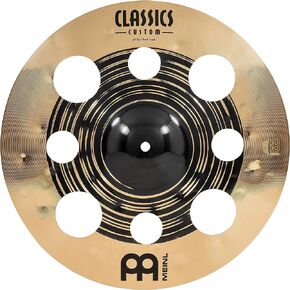 Meinl Cymbals Classics Custom Dual 18" Trash Crash Cymbal for Drum Set, Dark/Brilliant — Made in Germany — B12 Bronze, 2-Year Warranty (CC18DUTRC)