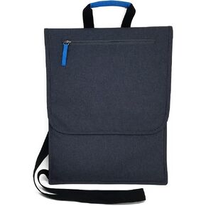 Slimline Storage Case | Digital Device and Essentials Organizer | Laptop Compartment | 6 Storage Pockets | Adjustable Shoulder Strap | Fits on Roller Bag Handle