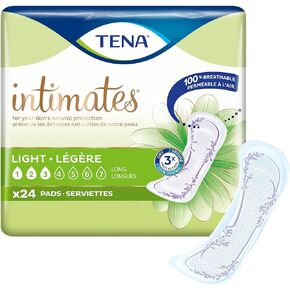 TENA Intimates Ultra-Thin Light Female Disposable Bladder Control Pads, 24 Count, 1 Pack
