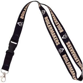 Desert Cactus Purdue University Car Keys ID Badge Holder Lanyard Keychain Detachable Breakaway Snap Buckle (Black)