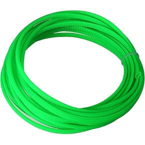 Othmro 16.4ft PET Flexible Expandable Braided Cable Sleeve 0.16inch Width Wire Loom Sleeving and Organizer Flexible Wire Mesh Sleeve for TV Audio PC Cords from Pets Chewing Fluorescent Green