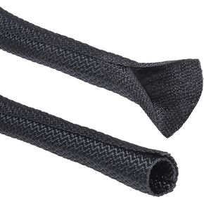 1/2 بوصة - 28 قدمًا نول سلك خرطوم مجدول مجدول - 20% سلك إغلاق ذاتي متداخل لحماية سهلة الفحص ووضع العلامات وإضافة وإزالة الكابل/السلك/الخرطوم/الحزام in Kuwait