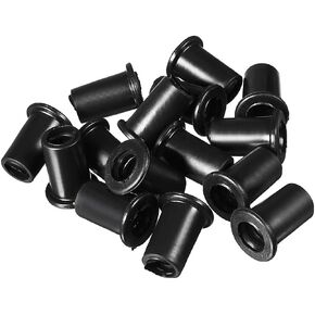 uxcell 15Pcs 7mm Inner Dia PVC Strain Cord Boot Protector Cable Sleeve Hose Black