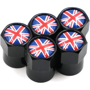 5PCS Wheel Tire Valve Caps Stem Covers National Flag Logo Sticker Car Auto Motorcycle Bicycle Accessories (Australia)