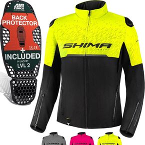 SHIMA DRIFT LADY Motorbike Jacket for Women - Lightweight Breathable Summer Mesh Womens City Biker Jacket with CE Back Shoulder Elbow Armor Pads Width Adjustment (Grey, M)