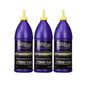 Royal Purple 01301 Max-Gear Synthetic Gear Lube Oil 75W-140 Pack of 3 Quarts by Royal Purple