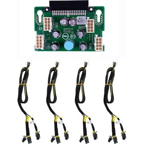 New GPU Power Supply Expansion Board & 4X Cables Compatible with Dell Poweredge T630 T640 Server X7C1K DRXPD