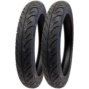 MMG Set of 2 Tires 2.50-16 (P83) Front/Rear Motorcycle Sport Street Performance Tread