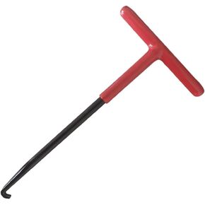Exhaust Spring Puller Tool,Motorcycle Exhaust Spring Hook T-Handle Type with Rubber Coating,Exhaust Pipe Spring Installed Puller Hooks for Motorcycle Dirt Bike (2, RED)