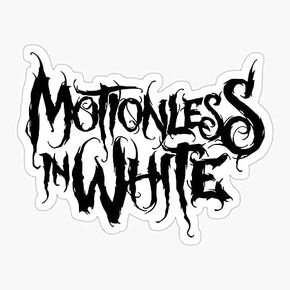 ملصق Chris Miw Punk Motionless in Alt Music Emo Cerulli باللون الأبيض - ملصق جرافيك - ملصق من الفينيل مضاد للمياه ملصق للسيارة والكمبيوتر المحمول ونافذة الصدمات