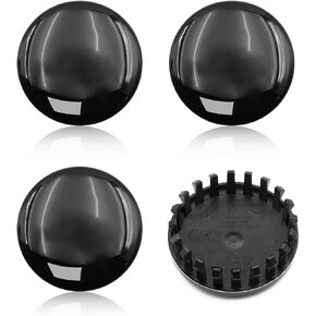 4PCS Set Custom Glossy Black 3.25" 83mm Hubcaps for Tahoe Suburban Silverado 1500 Sierra Yukon Denali 2014-2020 Car Hub Wheel Center Caps Cover 22837060