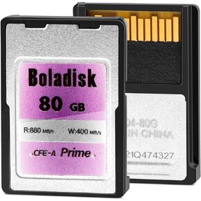 Boladisk 80GB CFexpress Type A Memory Card, Full-HD & 4K Video, High Speed Up to 250MB/s Read, for Professional Photographer, Videographer