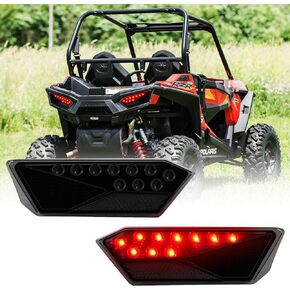 UTV LED Tail Light Assembly for RZR 900 1000, Rear Brake Stop Lights for Polaris RZR 900 1000 XP S 4 Turbo 2014-2019 & RZR Trail 2020-2023 Accessories #2412341,#2412342(2PCS, Red)