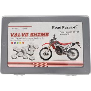 Road Passion 9.48mm O.D. 1.20mm-4.00mm Adjustable Valve Shim Kit Thick For Suzuki LT-Z400 QuadSport Z 2003-2012/ LT-R450 QuadRacer 2006 2007 2008 2009 2010 2011 (52pcs)