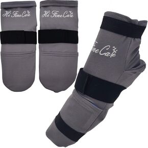 Cold Therapy Socks (w/Compression Strap) - Ice Pack Socks Cooling Socks Gel Ice Treatment for feet, Heels, Swelling, Arch Pain,Gray,1 Pair Socks Gel Ice Treatment for feet, Heels, Swelling, Arch Pain