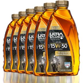 Ultra1Plus SAE 15W-50 Full Synthetic 4T Engine Oil, API SN, JASO MA2 (6)