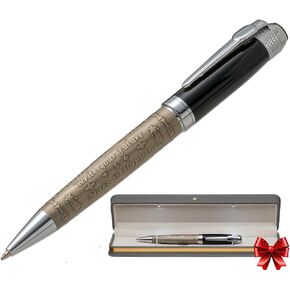 S&R Somit Fancy Pen For Men and Women With Gift Box - Valuable Luxury Pen for Business and Office, Executive Gift for Family & Friends - Special Engraving & Led Decorative Box (RED GOLD)