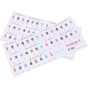 2 Sheets 61 Key Keyboard Stickers Letter Stickers Piano Letter Stickers for Keys Sticker by Numbers Piano Stickers for Keys Piano Decals Piano Accessories Music Instrument Supplies