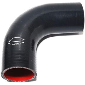 LTI Universal 4-Ply Reinforced High Performance Inner Diameter 2" 90 Degree Elbow Silicone Hose Coupler 51mm (2" BLACK)