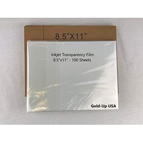 GoldUpUSAInc-8.5 x 11 Inch Waterproof Inkjet Film for Silk Screen Printing - 1 Pack (100 Sheets)