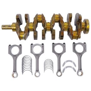 Crankshaft 23111-2G200 Connecting Rod 23510-2G540 Main Connecting Rod Bearing with Thrust Washer Compatible for Hyundai Sonata Santa Fe Kia Optima 2.4L