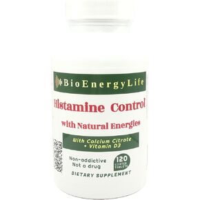 Histamine Control with Natural Energies - 120 Tablets - with Natural Frequencies of HNMT and DAO enzymes to Help Control Histamine Levels