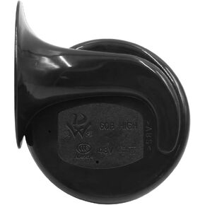 uxcell 48V 3.5A 115Hz Black Plastic Metal Style Electric Horn Siren Trumpet for Car