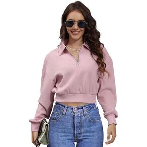 Womens Sweatpants Joggers Crop Top Sweatshirt Sets in Kuwait