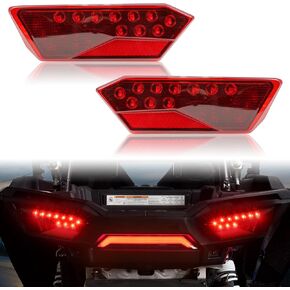 SAUTVS LED Tail lights for RZR 900 XP 1000 14-19, Red Rear Brake Stop Lights Taillights Tail Lamps for Polaris RZR 900 1000 S XP Turbo 2014-2019/RZR Trail 2020-23 Accessories(2PCS, 2412341/#2412342)