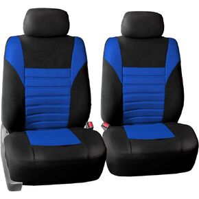 TLH Beige 3D Air Mesh Cloth Universal Fit Car Seat Covers for Cars, Trucks, SUVs - Front Seats Only, Airbag Compatible, Machine Washable, Low-Back Design, Comfortable & Durable