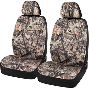 Mossy Oak Camo Seat Covers High Back - Made with Rip-Stop Oxford Fabric, Airbag Compatible, Universial Fit Most Bucket Seats - Official Licensed Product