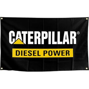 كاتربيلر علم ديزل من النايلون عالي التحمل على الوجهين 3X 5FT مع أربعة أقفال نحاسية in Kuwait