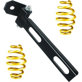 Barrel Solo Seat Spring (Bronze) 3" + Seat Bracket Mounting Kit Motorcycle Compatible for Harley Honda Yamaha Kawasaki Suzuki Sportster Bobber Chopper (Bronze Spring)