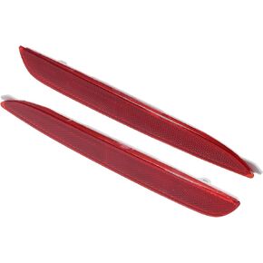 Car Rear Left Right Bumper Reflector BFF4-51-5L0A BFF4-51-5M0A for Mazda 3 BL 2009-2013 Plastic Red (Set of 2)