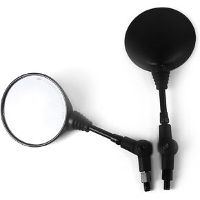 Motorcycle Folding Round Rearview Mirrors for Honda Suzuki Valkyrie Road V Star 650 XVS650 250 1100