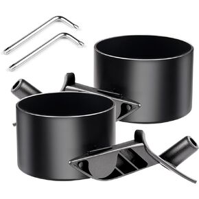 Compatible with Cup Holder Adapter 2017-2023 Tesla Model 3/2020-2023 Tesla Model Y Accessories Car Door Cup Holder Bottles Expander Organizer with Silicone Coaster 2Pcs Left & Right