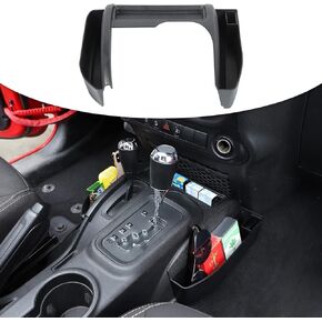 JeCar JK Storage Box Gear Tray Auto Transmission Storage Organizer Interior Accessories for Jeep Wrangler 2011-2018 JK JKU, Black