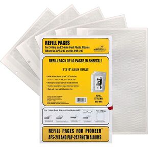 Pioneer Photo Albums 10 Pocket Refill for APS-247 Series Photo Albums, 8 by 10-Inch