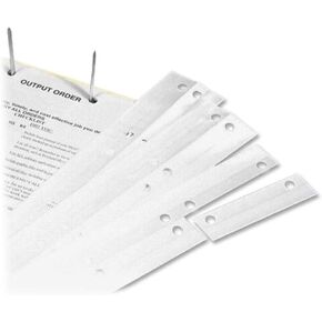 Tabbies 5-Hole Clear Reinforcing Strips, Tear Resistant, 2"W x 11"H, 1" Pulled Apart, 20 Strips Per Pack, Also Add Holes to Items Without (58390)